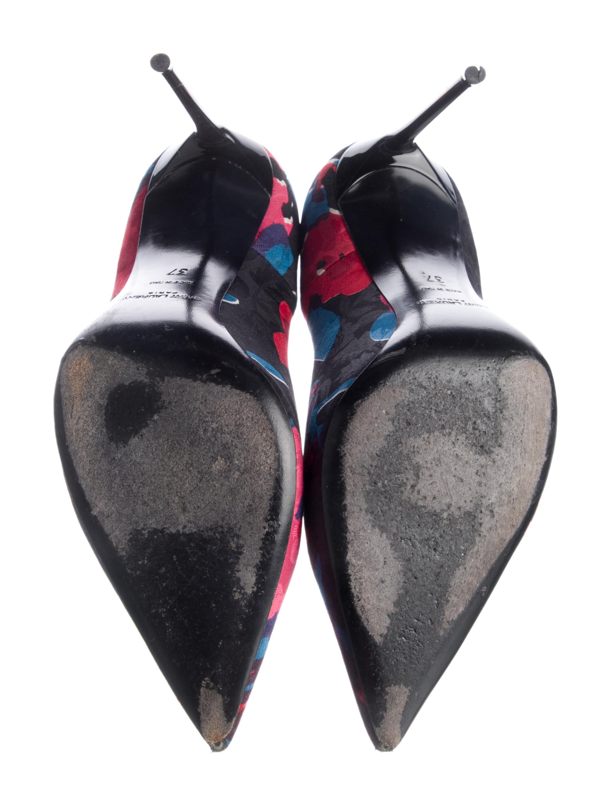 Saint Laurent Colorblock Pattern Pumps